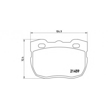 Σετ Τακάκια BREMBO P99001