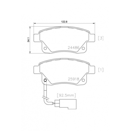 Σετ Τακάκια BREMBO P24066