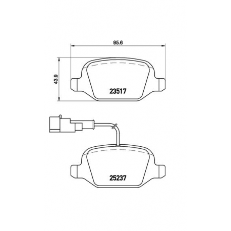 Σετ Τακάκια BREMBO P23131