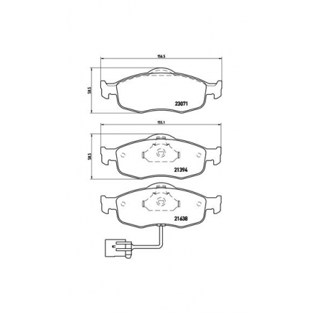 Σετ Τακάκια BREMBO P24034