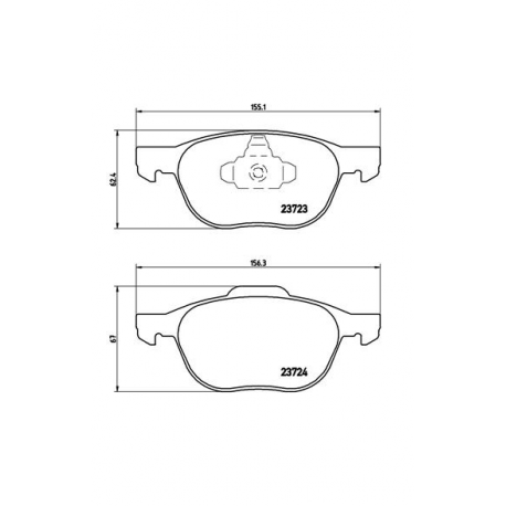 Σετ Τακάκια BREMBO P24061