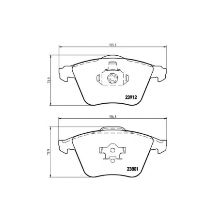 Σετ Τακάκια BREMBO P24057