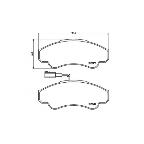 Σετ Τακάκια BREMBO P23092