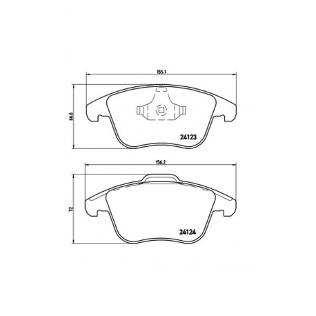 Σετ Τακάκια BREMBO P24076