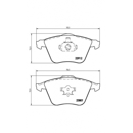 Σετ Τακάκια BREMBO P10012