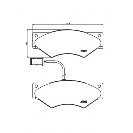 Σετ Τακάκια BREMBO PA6007