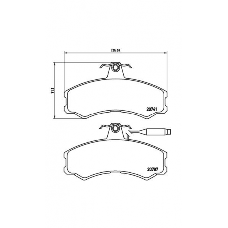 Σετ Τακάκια BREMBO P23022