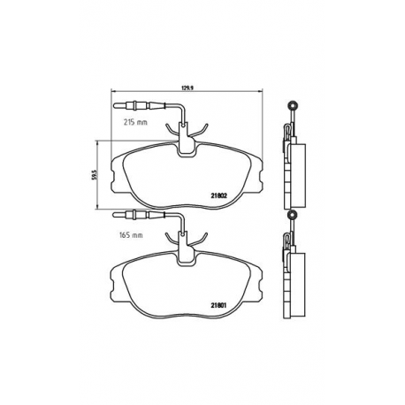 Σετ Τακάκια BREMBO P23061