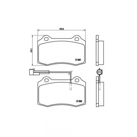 Σετ Τακάκια BREMBO P23052