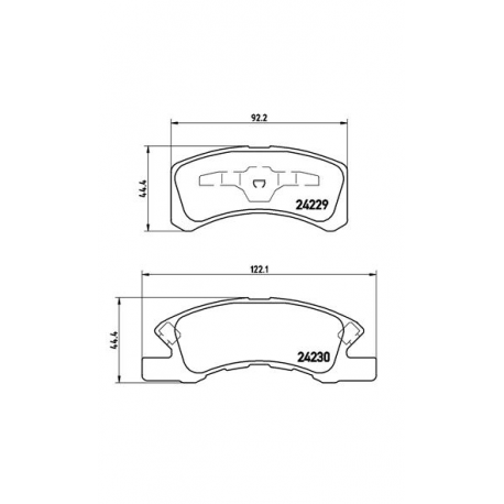 Σετ Τακάκια BREMBO P16011