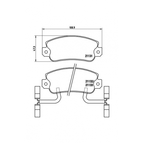 Σετ Τακάκια BREMBO P23031