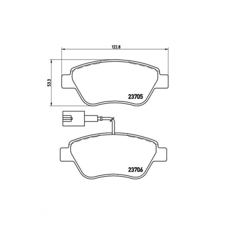 Σετ Τακάκια BREMBO P23085