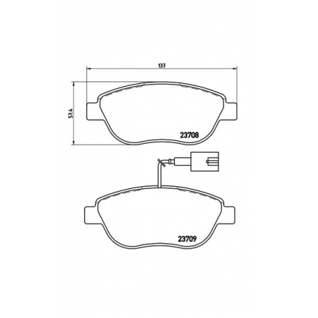 Σετ Τακάκια BREMBO P23087