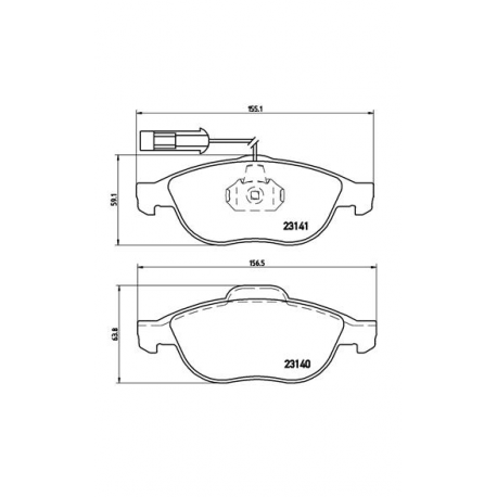Σετ Τακάκια BREMBO P23075