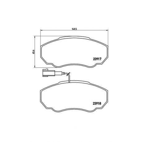 Σετ Τακάκια BREMBO P23091