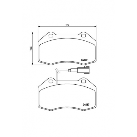 Σετ Τακάκια BREMBO P23117