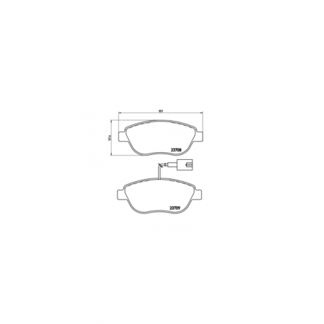 Σετ Τακάκια BREMBO P23120
