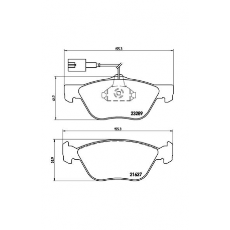 Σετ Τακάκια BREMBO P23077