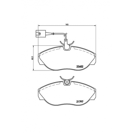 Σετ Τακάκια BREMBO P23083