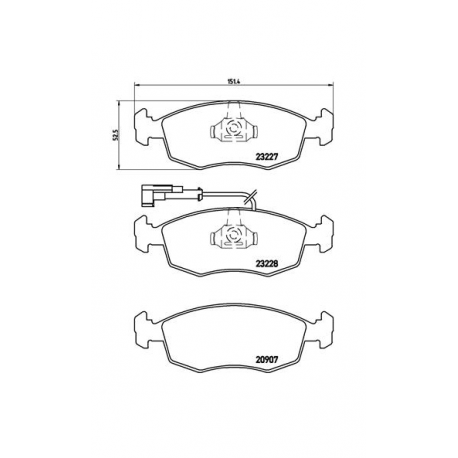 Σετ Τακάκια BREMBO P23121