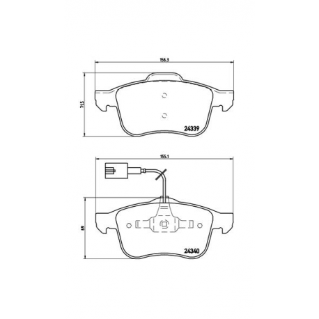 Σετ Τακάκια BREMBO P23103