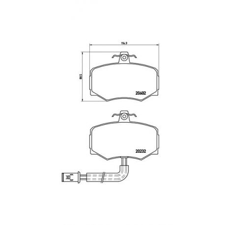 Σετ Τακάκια BREMBO P36005