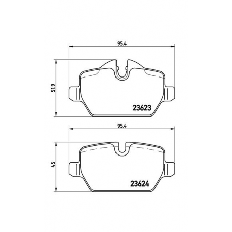 Σετ Τακάκια BREMBO P06037