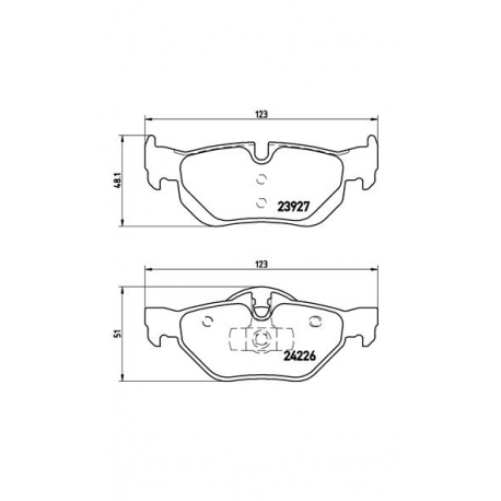 Σετ Τακάκια BREMBO P06038
