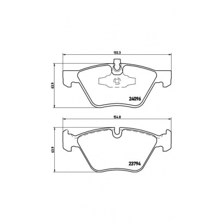Σετ Τακάκια BREMBO P06040