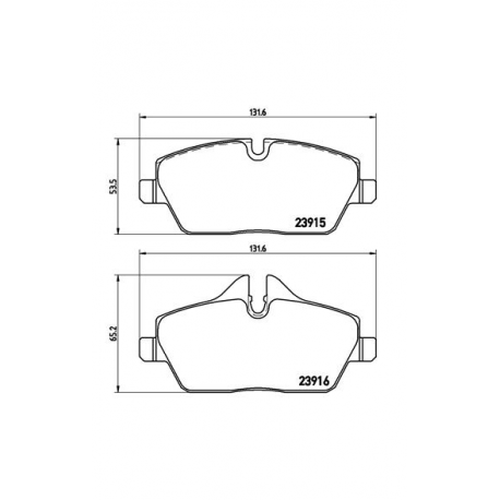 Σετ Τακάκια BREMBO P06067