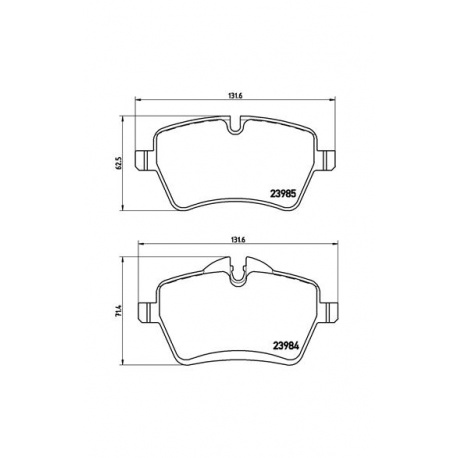 Σετ Τακάκια BREMBO P06051