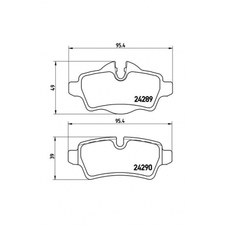 Σετ Τακάκια BREMBO P06052