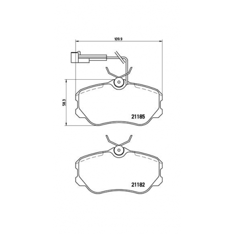 Σετ Τακάκια BREMBO P23045