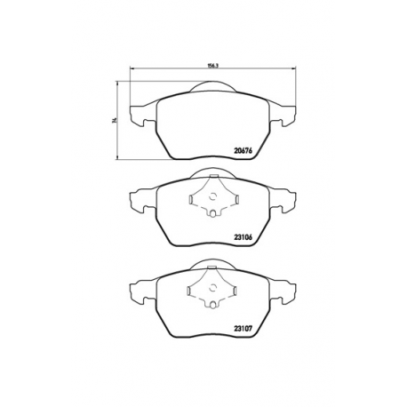 Σετ Τακάκια BREMBO P86015
