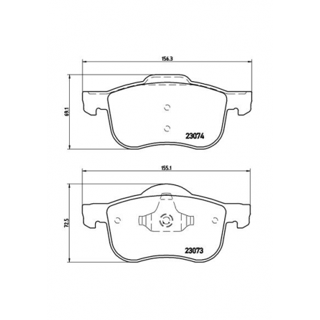Σετ Τακάκια BREMBO P86016