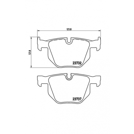 Σετ Τακάκια BREMBO P06033