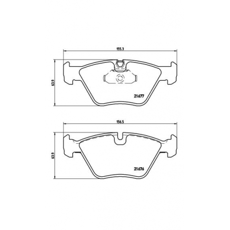 Σετ Τακάκια BREMBO P06022