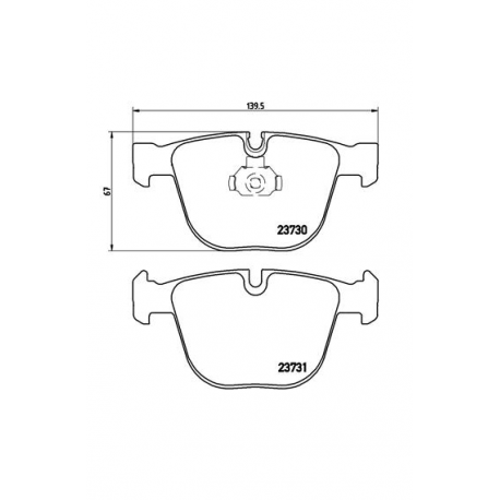 Σετ Τακάκια BREMBO P06026