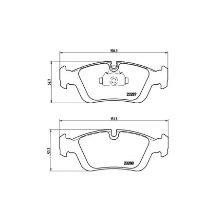 Σετ Τακάκια BREMBO P06024