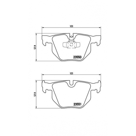 Σετ Τακάκια BREMBO P06039