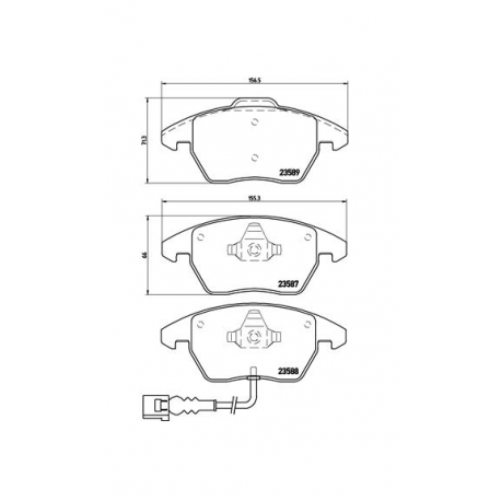 Σετ Τακάκια BREMBO P85075