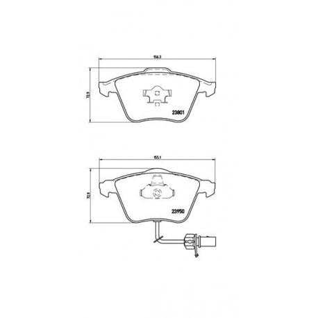 Σετ Τακάκια BREMBO P85097