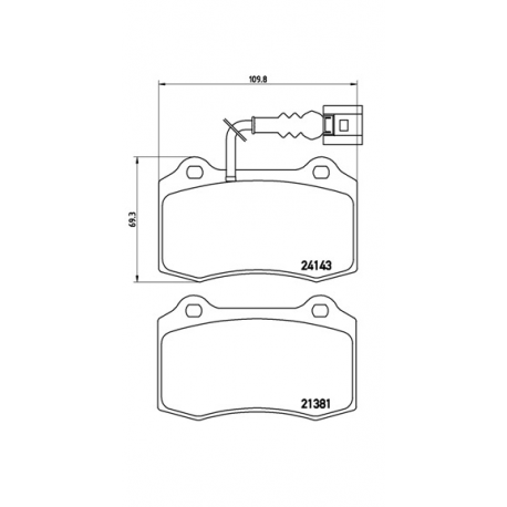 Σετ Τακάκια BREMBO P85104
