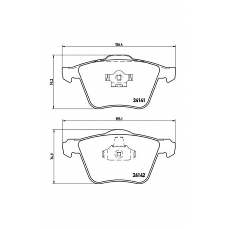 Σετ Τακάκια BREMBO P86018