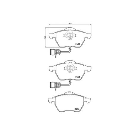 Σετ Τακάκια BREMBO P85040