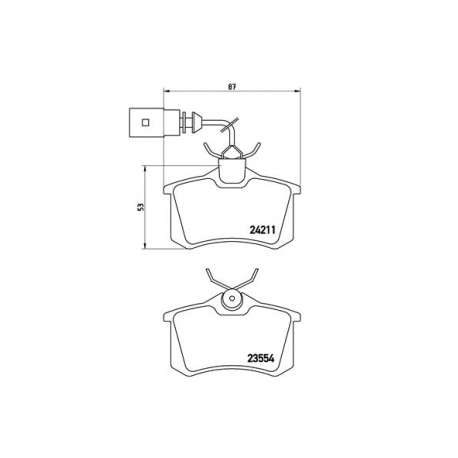 Σετ Τακάκια BREMBO P85101