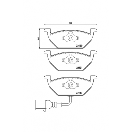 Σετ Τακάκια BREMBO P85072