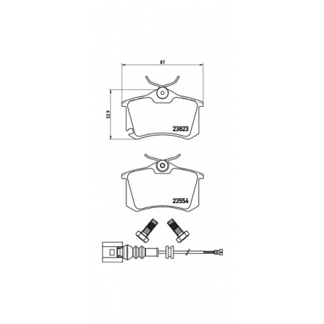 Σετ Τακάκια BREMBO P85066