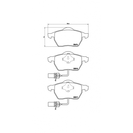 Σετ Τακάκια BREMBO P85085