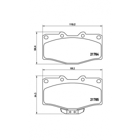 Σετ Τακάκια BREMBO P83095